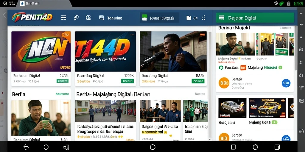Antarmuka PENITI4D yang sederhana dan informatif.