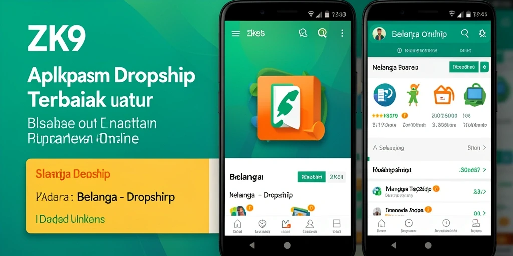 Antarmuka pengguna ZK9 yang intuitif untuk Dropship.
