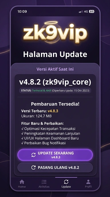 Tampilan riwayat versi zk9vip